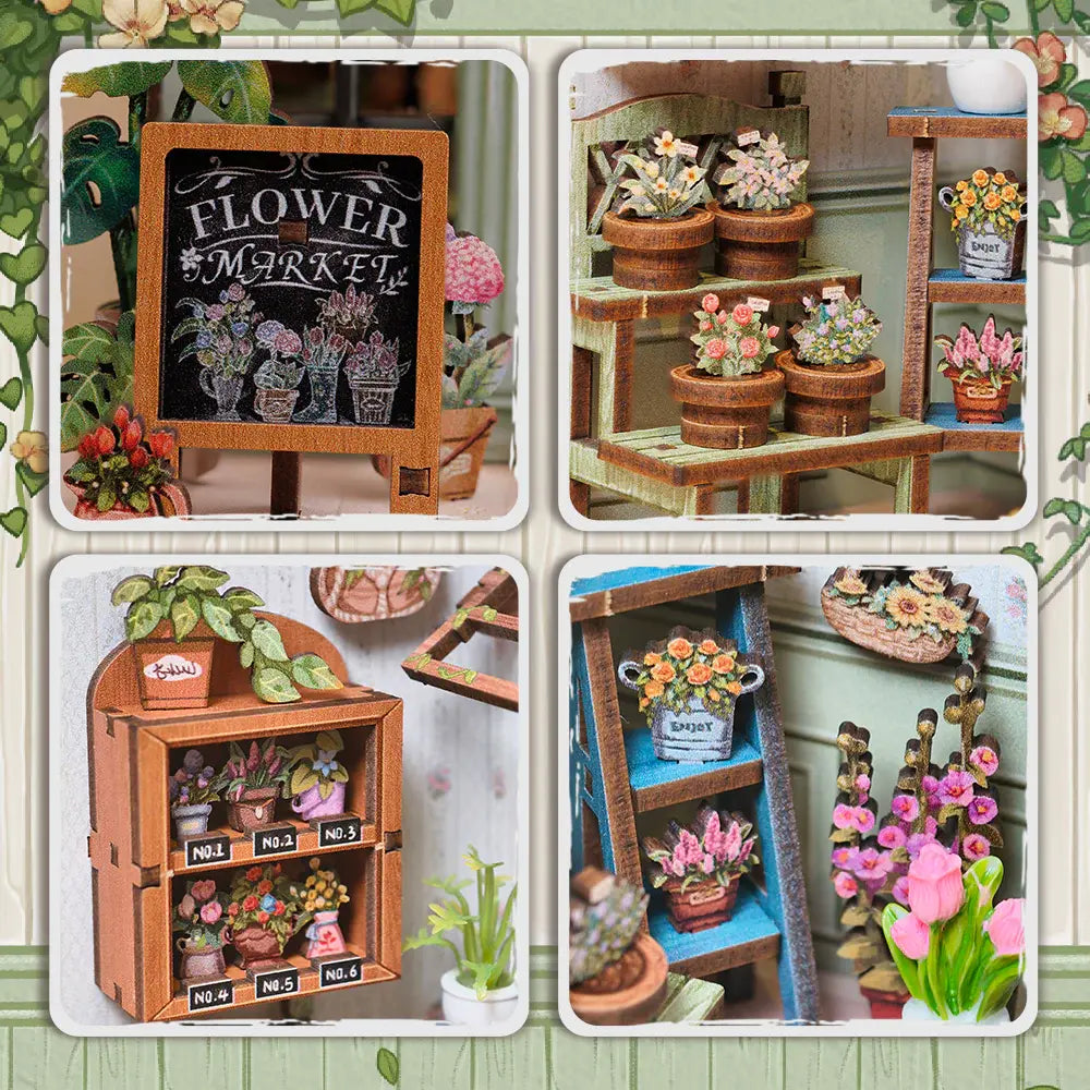 Kit Miniature House DIY - Champs-Élysées Florist Cutebee