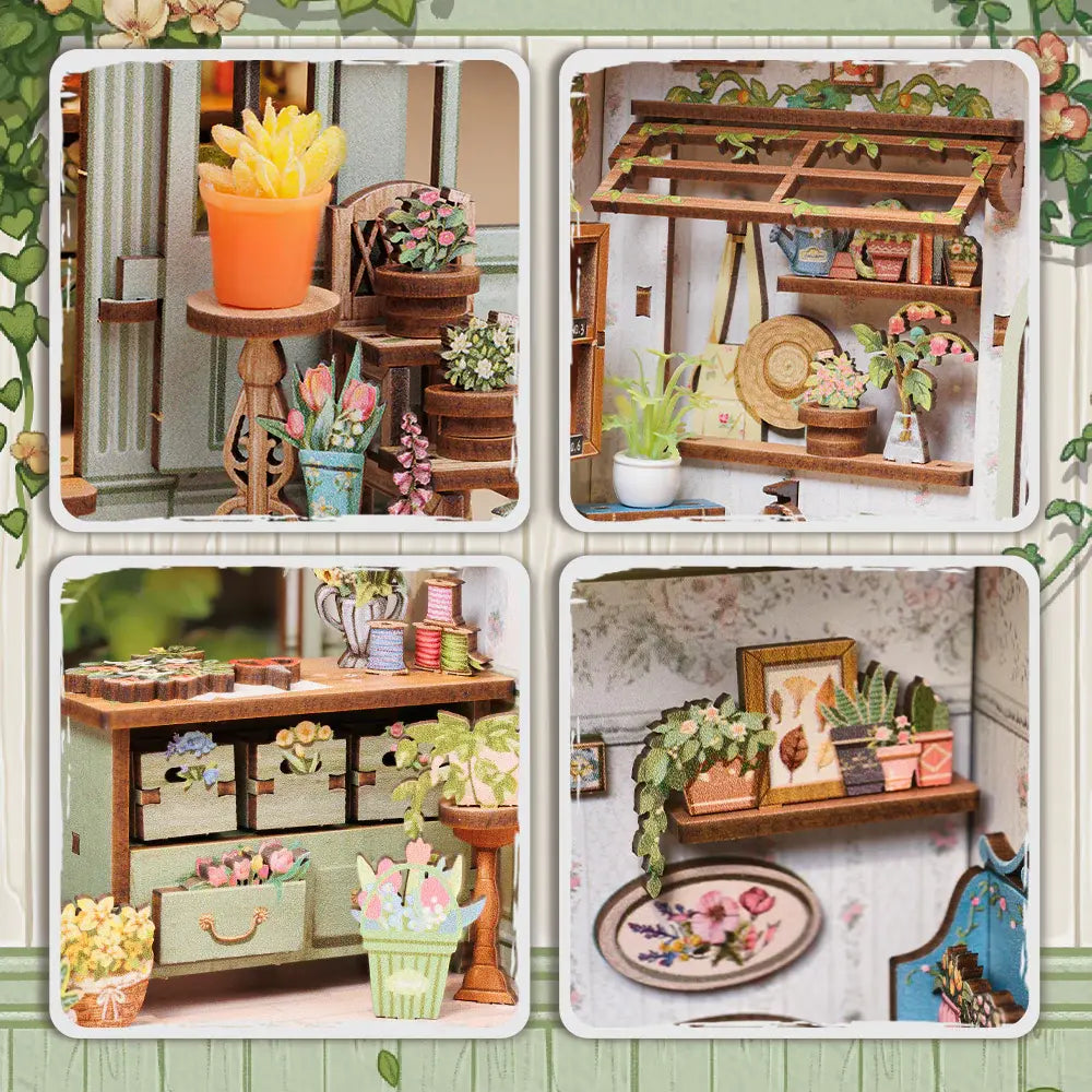 Kit Miniature House DIY - Champs-Élysées Florist Cutebee