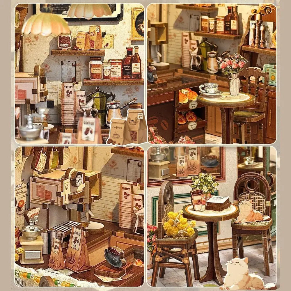 Maison Miniature - Kit DIY - Sunny Café Cutebee