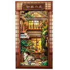 Book Nook Serene Courtyard – vue de face du décor assemblé